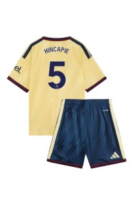 Arsenal Piero Hincapie #5 Jalkapallovaatteet Lasten Kolmas peliasu 2026-27 Lyhythihainen (+ Lyhyet housut)
